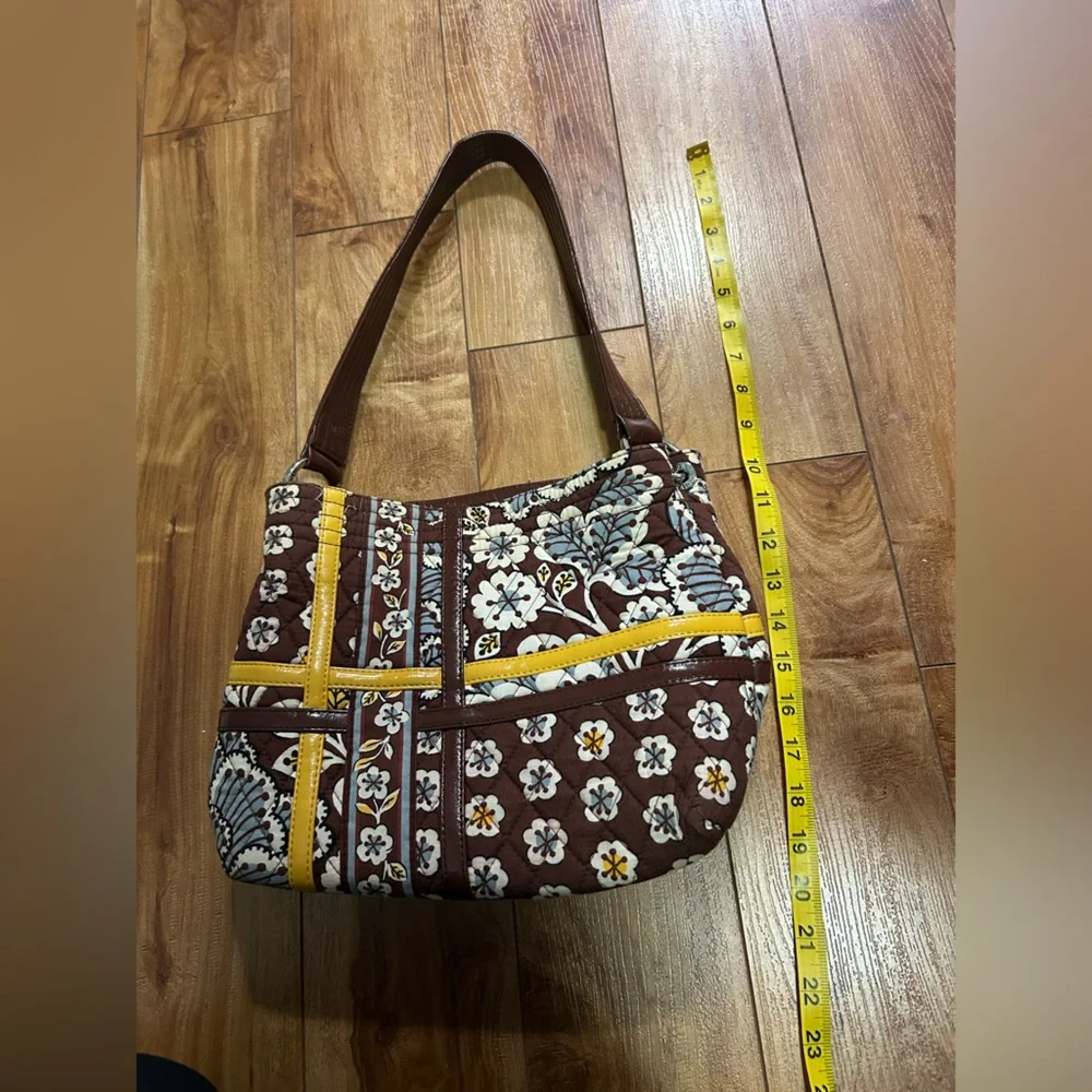 Vera Bradley Retired Blue Java Print Shoulder Bag and Wallet - Picture 5 of 11